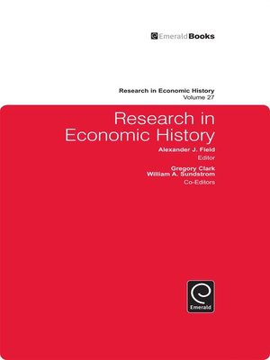 cover image of Research in Economic History, Volume 27